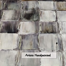 Inpraradiso Bedroom Abstract Wall Art Picture: Large Living Room Modern Hand Painted Textured Canvas Painting Contemporary Print Kitchen Horizontal Square Artwork for Home Office Decor