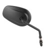 2PCS Motorcycle Motorbike Modified Oval Rearview Mirror Reflective Rear View