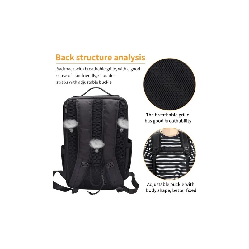 Mochila De Maquillaje Multifuncional Con Bandeja Y Divisores