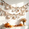 2Pcs Halloween Ghost Garland Double-Sided Autumn Hanging Decorations with Ghost