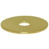 Extra Large Steel Washer, 2.45" OD, 0.75" ID, Yellow Zinc