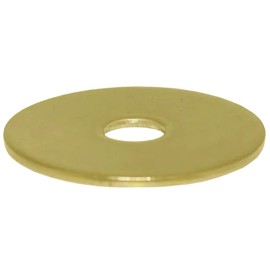 Extra Large Steel Washer, 2.45" OD, 0.75" ID, Yellow Zinc Coated