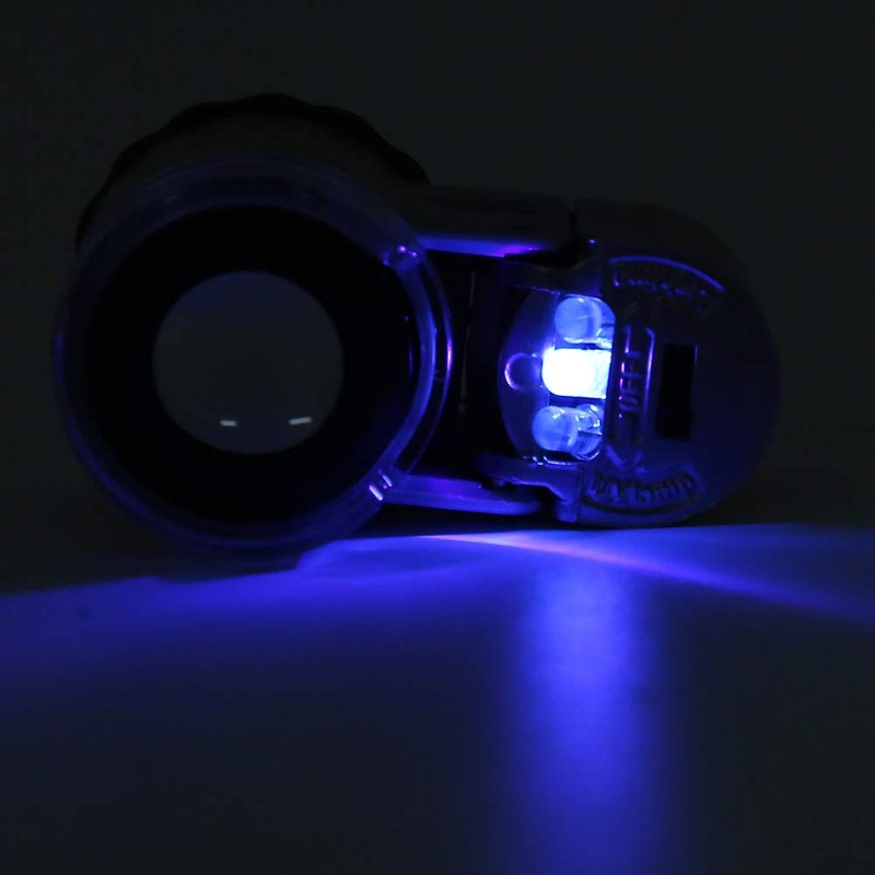 Mini Microscope, 50X Portable Subminiature Microscope Magnifier Mini Pocket Microscope