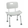 Drive Medical RTL12202KDR Handicap Bathroom Bench/ Shower Chair with Back