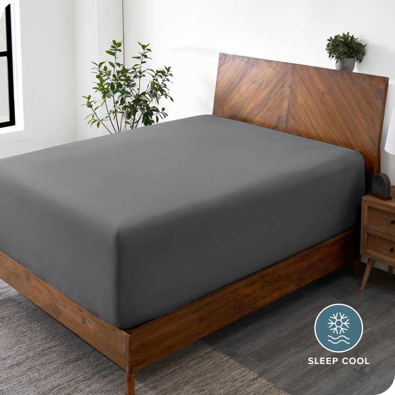 Bare Home 22" Fitted Bottom Sheet - Premium 1800 Ultra-Soft
