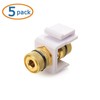 Cable Matters 5-Pack Banana Jack Binding Post Keystone Jack Inserts