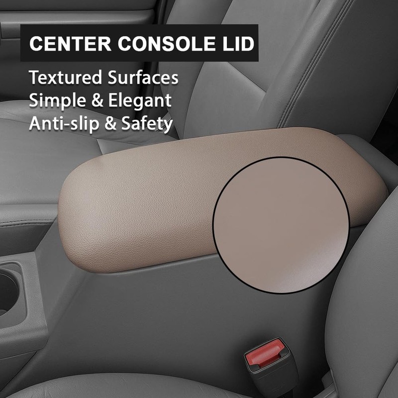 PIT66 Center Console Lid, Compatible with 1997-2000 Ford Explorer/1997-2001 Mercury