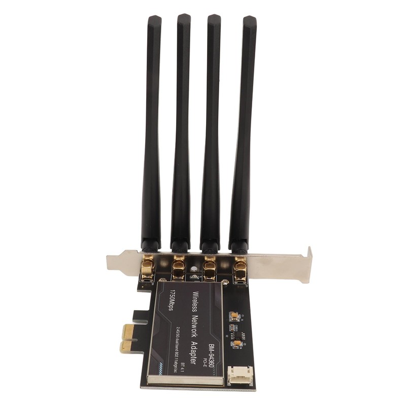 PCIe Network Adapter 2.4G 450Mbps 5G 1300Mbps 4 Antennas Standard