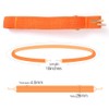 Marcobrothers Flat Bungee Cord,2 Strips (18 inches, Orange)