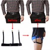 Mens Shirt Stays Stay Garter Style - 1 pair (2