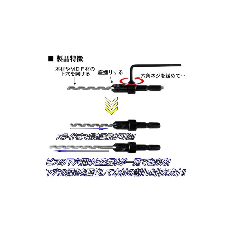 dandori Bottom Hole Bore Replacement Set WK3 X K Pack of