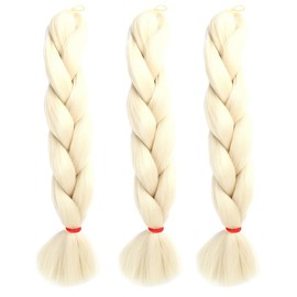 IFLY Wig, Extension, Braid, Gradient Braid, Straight, Heat Resistant, Pigtail, Unisex, Unisex, 3-piece Set, Daily Use, Weddings, After-parties, Dating, Parties, 9.4 inches (24 inches/60 cm), 3.5 oz