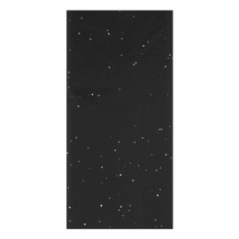 Eurowrap 6 Sheets Glitter Tissue Paper Gemstone Black Silver SPECKS 50CM x 70CM Acid Free