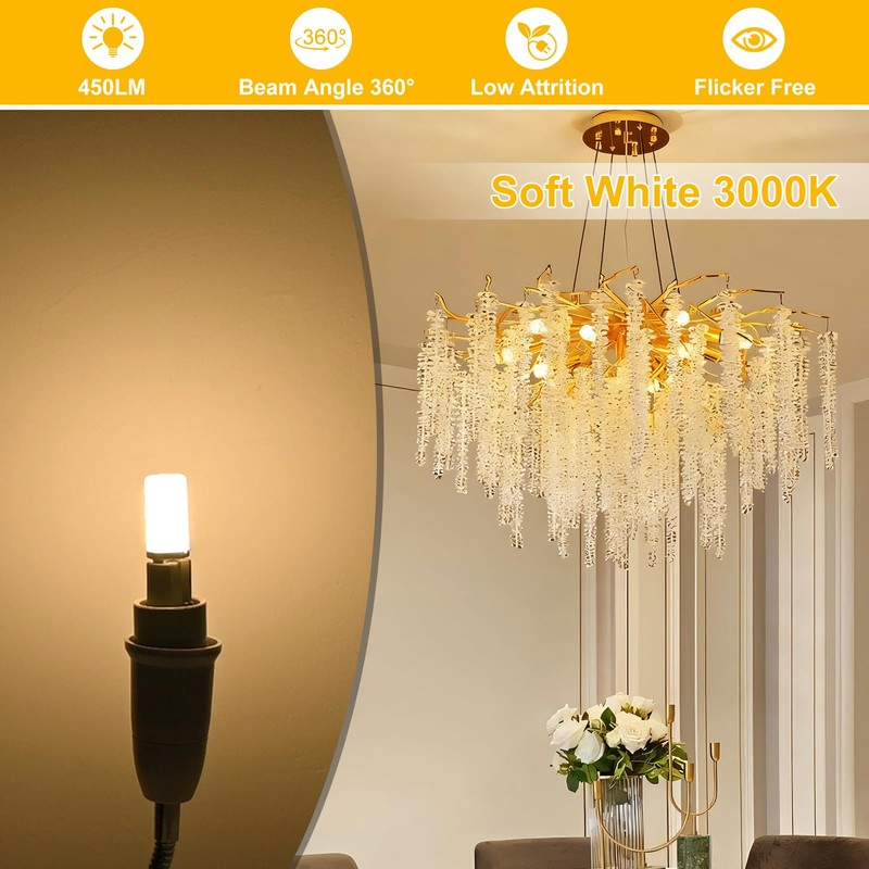 AIMEOKO G9 LED Bulb T4 Bi-pin Base 4W 120V Dimmable
