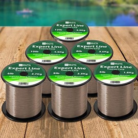 BZS Expert Carp Coarse Fishing Line Nylon Monofilament - Strong Tension High Load String Spool 4lb 5lb 6lb 8lb 10lb 12lb 15lb 20lb 25lb 30lb 40lb 50lb 60lb (Brown, 0.25mm 3.6Kg / 8lbs / 1,867m)