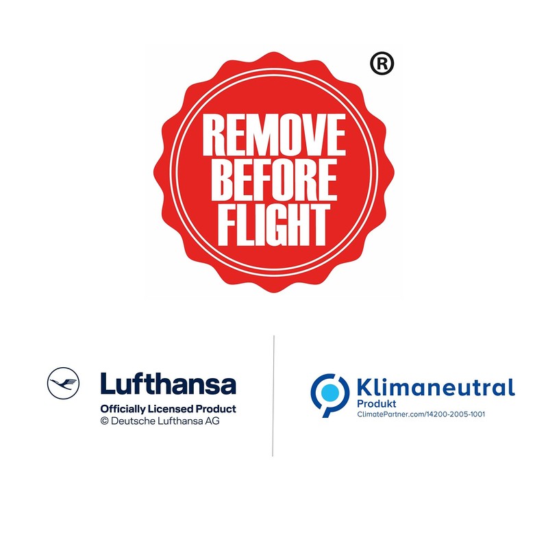 Lufthansa Keyring Airbus A350/Remove Before Flight Set of 3 Red