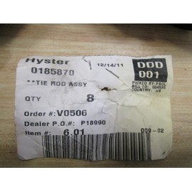 FPE - Forklift Tie Rod End Hyster 185870 Hacus Aftermarket - New