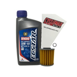 Cyclemax Genuine OEM Full Synthetic Oil Change Kit compatible with 2007-2025 Suzuki RM-Z250