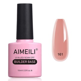 AIMEILI 8 in 1 Builder Nail Gel, Builder Gel In a Bottle Builder Base Quick Building Gel UV LED Nail Extension Gel Nail Extension Gel - (161) 10 ml
