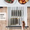 Domax Bamboo In-drawer Knife Block - Knife Drawer Organizer Insert