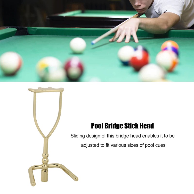 Billiard Rod Bridge Head Iron Pole Billiards Cue Rack Head