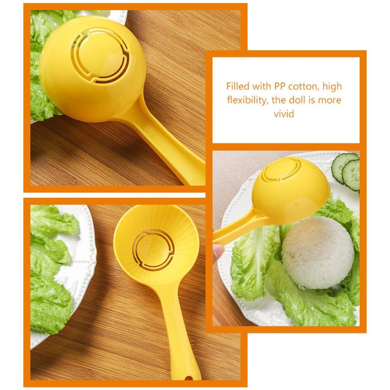 Kichvoe Cuchara Para Servir Arroz Antiadherente Alimenticio Pp Amarillo 1