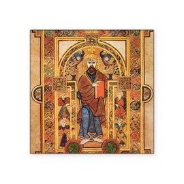 CafePress Book of Kells Square Sticker 3 X 3 Square Bumper Sticker Car Decal