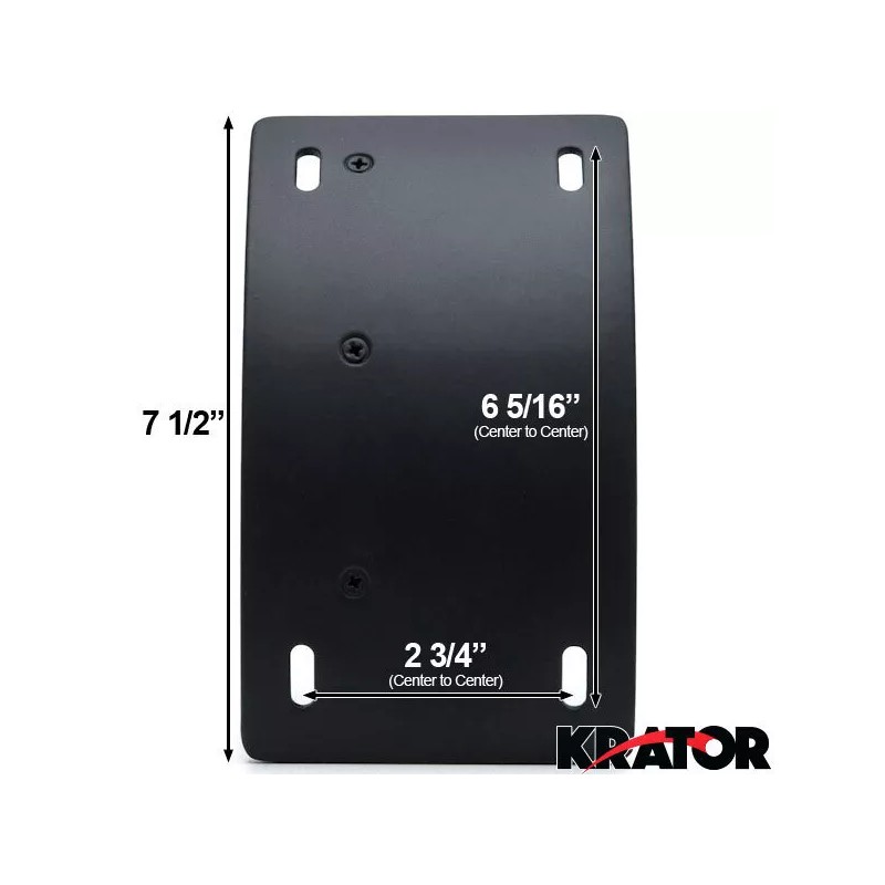 Krator License Plate Holder BLK For Buell Lighting XB9SX XB12S