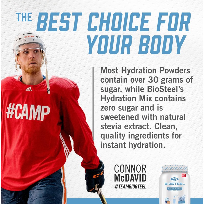 BioSteel Hydration Mix, Great Tasting Hydration with Zero Sugar, and
