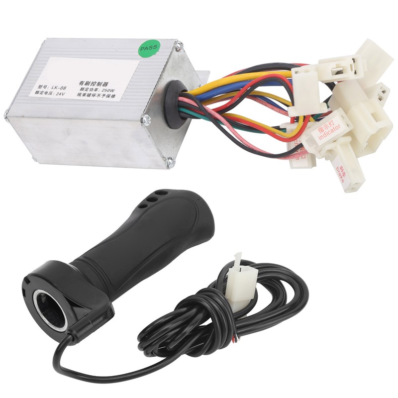 Electric Scooter Controller Set 24V 250W Brushed Controller and EBike