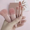 Set 5 Brochas De Maquillaje Portátil Con Estuche Y Espejo
