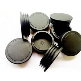 CaSuTong 2 1/2 Inch (63mm) Round Plastic Plugs, Tubing End Cap, Insert End Caps for Round Metal Tube (8 Pack)