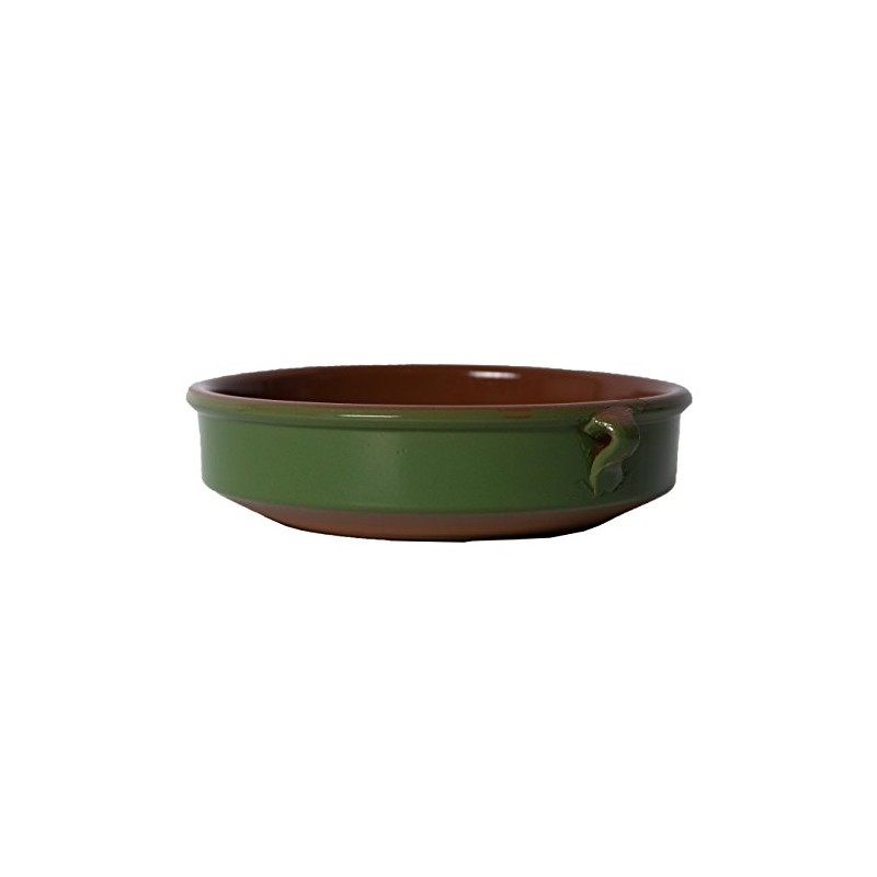 Terrissaires - Terracotta, Clay Bowl, Green Cazuela 17 cm Diameter