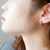 Adelina Style Hoop Earrings, Triangular, Heart, Rectangle, Polygonal, Pair, Popular,