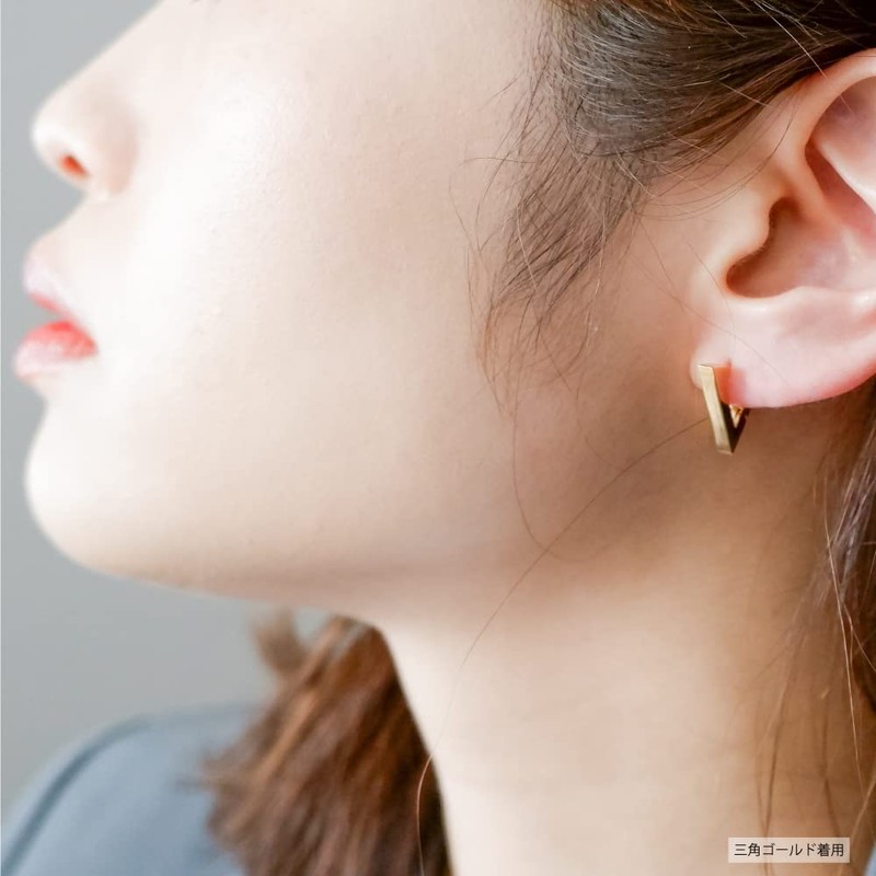 Adelina Style Hoop Earrings, Triangular, Heart, Rectangle, Polygonal, Pair, Popular,