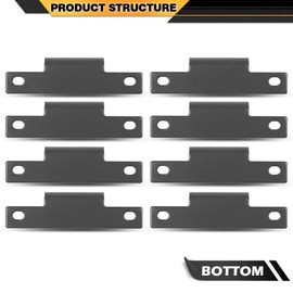 CNNELL Body Side Door Hinge 8pack with 16pcs Screws Compatible with M998,Humvee,HMMWV 4 Doors