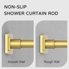 UIOSANRT Shower Curtain Rod Adjustable 31-79", Anti-Rust Shower Rod &