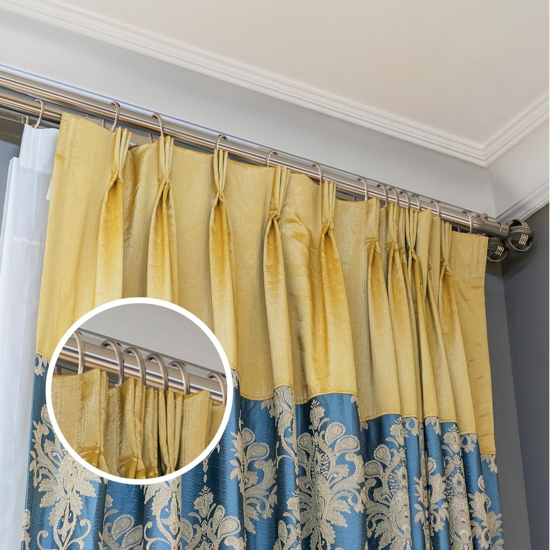 Hotop 30 Pcs Metal Drapery Curtain Rings 0.98/1.26/1.65 inch Interior