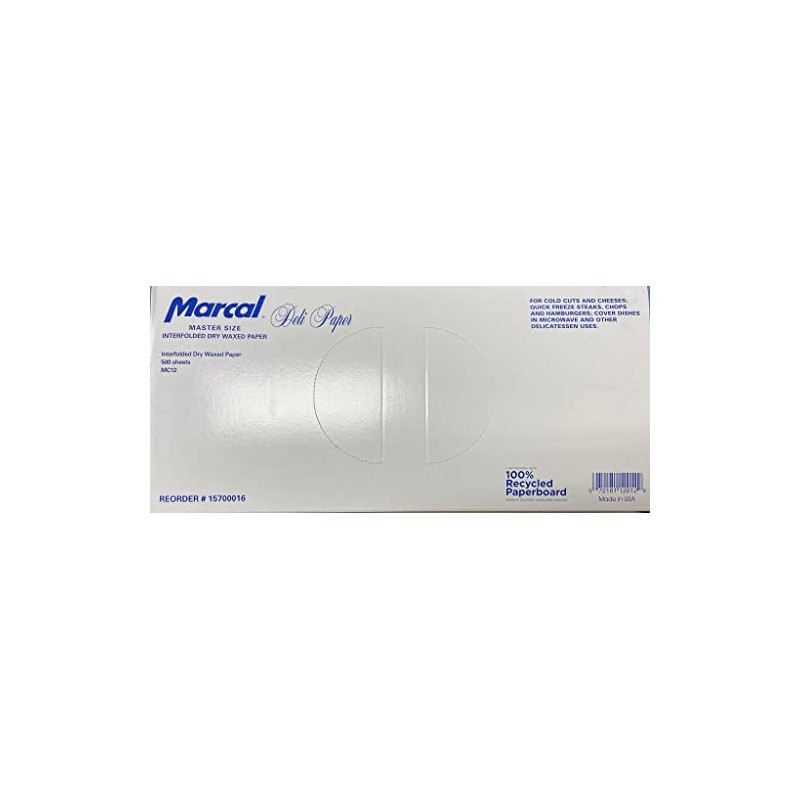Marcal Wax Paper MC12 Master Size. 12 Inch by 10.75