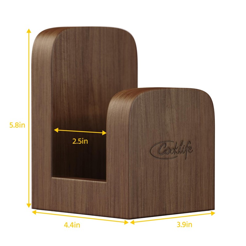 COOKLIFE Pots and Pans Organizer under Cabinet, Wooden Pot Lids