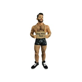 December Diamonds Free Hugs Bear Figurine - Adorable y adorable figura masculina