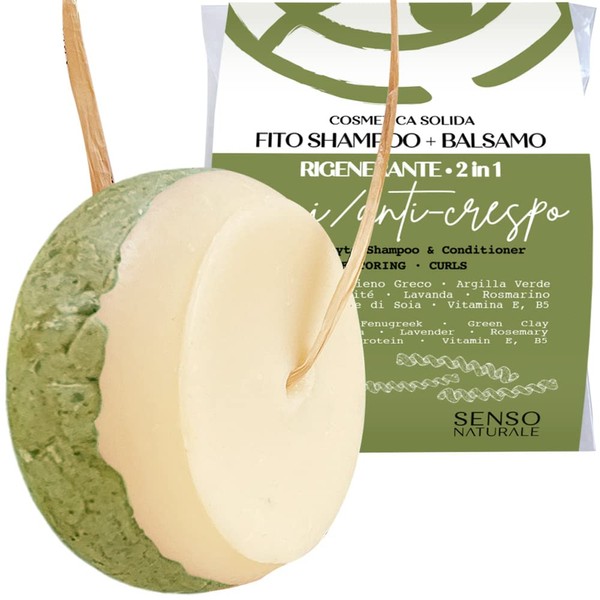 Regenerating Solid Shampoo for Curly and Frizzy Hair - Ecological