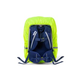 ergobag Waterproof Rain Cover for Backpack and School Bag with Reflectors and Elastic Band, Yellow - yellow, Rain cover