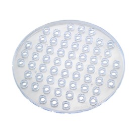 WENKO 2005575100 Sink mat Kristall Transparent - Extra Strong, Round, Plastic, 31 x 1 x 31 cm, Transparent