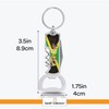 Multifunctional Bottle Opener Keychain Corkscrew Keychains - Carribean Countries -