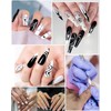 JUKOTA 3D Nagellack Stift Set, French Nagelkunst Stift Schwarz &