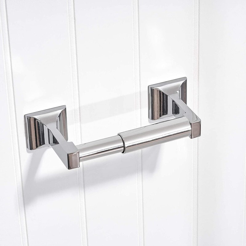 TuoxinEM 2 Pieces Universal Plastic Spring Loaded Toilet Paper Holder