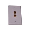2-Pack Speaker Wire Wall Plate (Speaker Wall Plate, Banana Plug