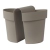EURO 3 PLAST Vaso Be-Up Con Riserva Cm25-3032 Tortora