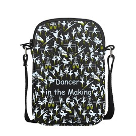 UJIMS Ballet Dancer Gifts Ballerina Crossbody Bag Dance Recital Gifts Dance Teams Dances Lover Gift (BalletCB)